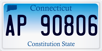 CT license plate AP90806