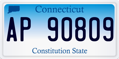 CT license plate AP90809