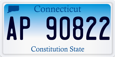 CT license plate AP90822