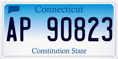 CT license plate AP90823