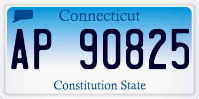 CT license plate AP90825