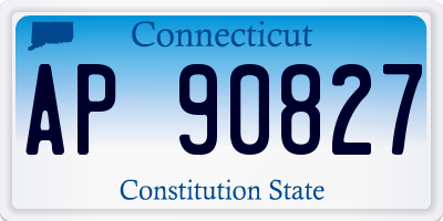 CT license plate AP90827