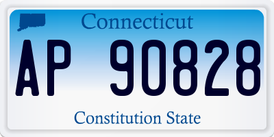 CT license plate AP90828