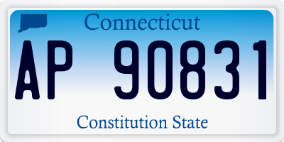 CT license plate AP90831