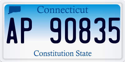 CT license plate AP90835