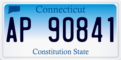 CT license plate AP90841