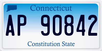 CT license plate AP90842