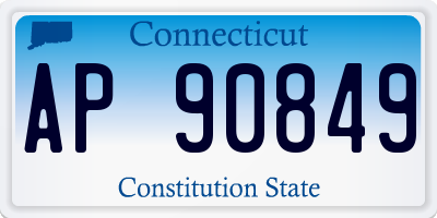 CT license plate AP90849