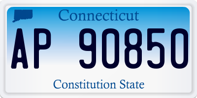 CT license plate AP90850