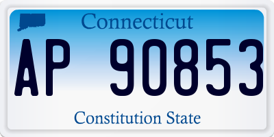 CT license plate AP90853