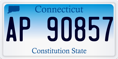 CT license plate AP90857