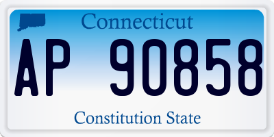 CT license plate AP90858