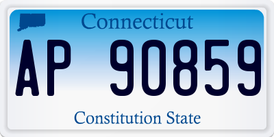 CT license plate AP90859