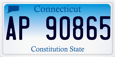 CT license plate AP90865