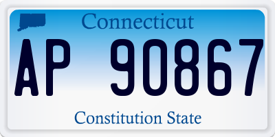 CT license plate AP90867