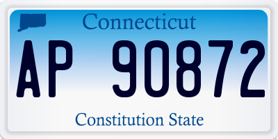 CT license plate AP90872