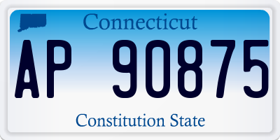 CT license plate AP90875