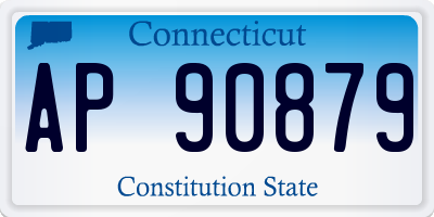 CT license plate AP90879