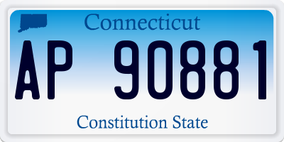 CT license plate AP90881