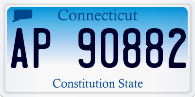 CT license plate AP90882