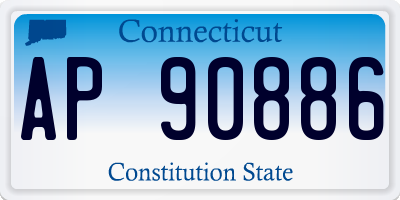 CT license plate AP90886