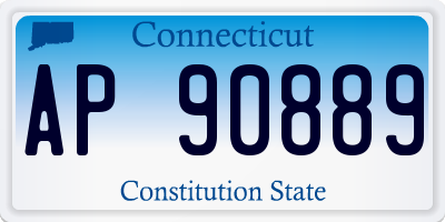 CT license plate AP90889