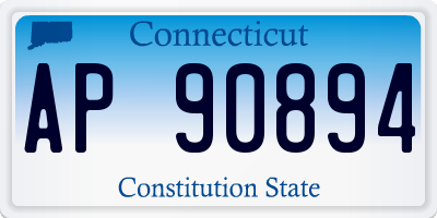 CT license plate AP90894