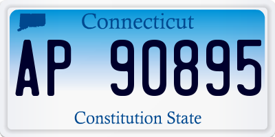 CT license plate AP90895