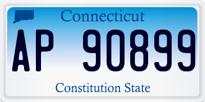 CT license plate AP90899