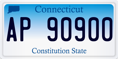 CT license plate AP90900