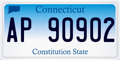 CT license plate AP90902