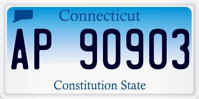 CT license plate AP90903