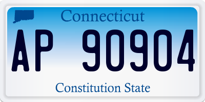 CT license plate AP90904