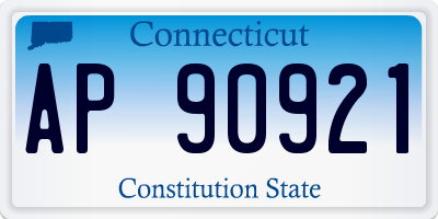 CT license plate AP90921