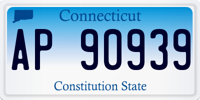 CT license plate AP90939