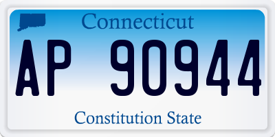 CT license plate AP90944