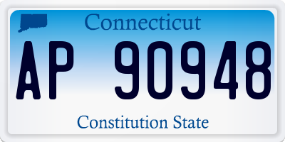 CT license plate AP90948