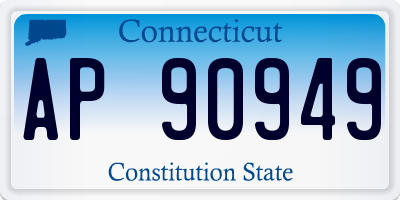 CT license plate AP90949