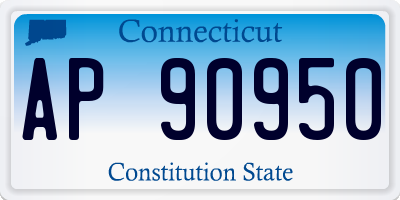 CT license plate AP90950
