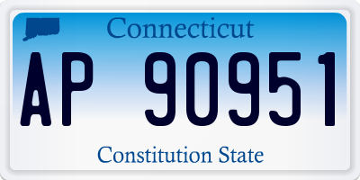 CT license plate AP90951