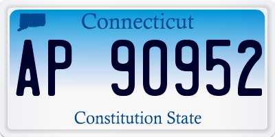 CT license plate AP90952