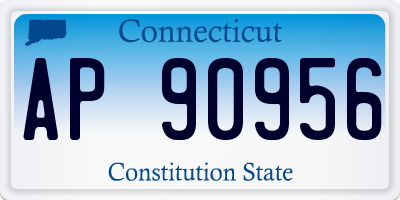 CT license plate AP90956