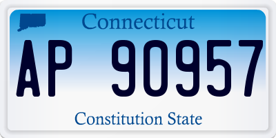 CT license plate AP90957