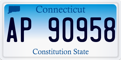 CT license plate AP90958