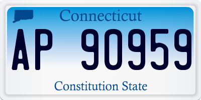 CT license plate AP90959