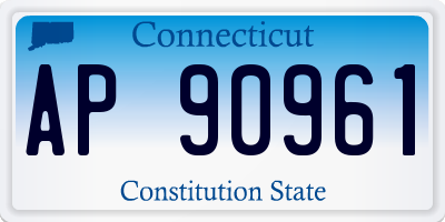 CT license plate AP90961
