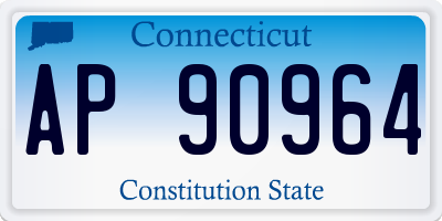 CT license plate AP90964