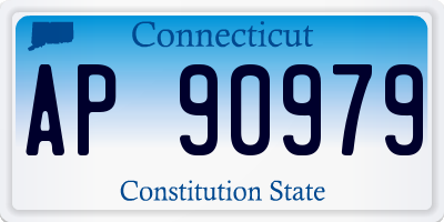 CT license plate AP90979