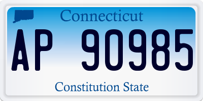 CT license plate AP90985