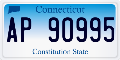 CT license plate AP90995